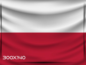 MEGA Flaga Flagi Polski Polski 300x140cm. prod.