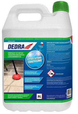 Dedra Preparat Myjący Do Tarasów Gresowych Lub Kamiennych Garden 5l