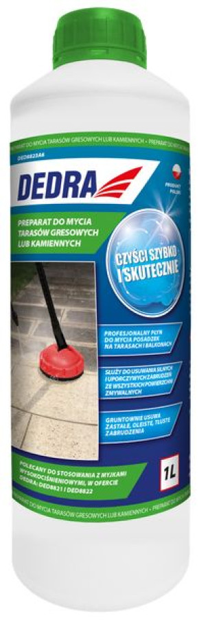 Dedra Preparat Myjący Do Tarasów Gresowych Lub Kamiennych Garden 1l