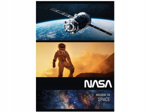 UNIPAP Zeszyt A5 32K LINIA DWUKOLOROWA NASA Kosmos