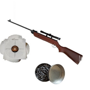 Wiatrówka karabinek PERFECTA mod. 32 4,5mm Wood Diablo ZESTAW
