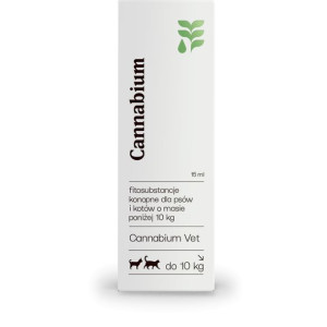 Cannabium Vet Dla Psów i Kotów o Masie Poniżej 10 kg 15 ml