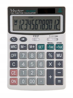 Kalkulator biurowy VECTOR CD-2442T / 12 pozycji