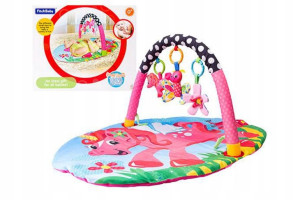 Mata Edukacyjna Jednorożec 98cm różowa 3 zawieszki