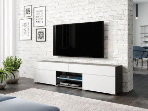 SZAFKA RTV z oświetleniem LED stolik pod telewizor Carrera 180 cm