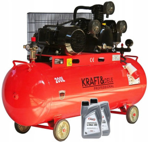 Kraft Sprężarka Kompresor 200l 5,6km 400v 3 Tłoki