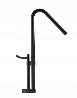 Bateria Umywalkowa Moris Black Rea 39 cm Kran