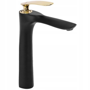 Bateria umywalkowa Rea Black Gold Orbit Kran 29 cm