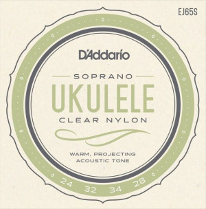 Struny do ukulele sopranowego Daddario EJ65S