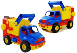 Zabawkowe Auto Construck Śmieciarka Gumowe Koła