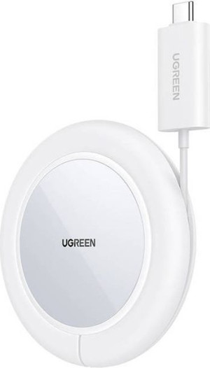 Ładowarka bezprzewodowa UGREEN CD245, 15W (biała)