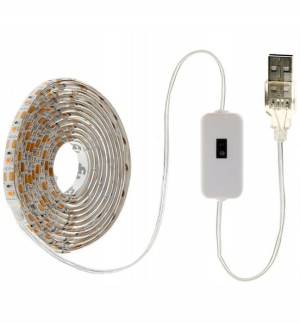 Taśma LED 1m + czujnik ON/OFF CW