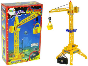 Dziecięcy Dźwig Zdalnie Sterowany Pilot Na Baterie Ruchome Ramię 60 Cm