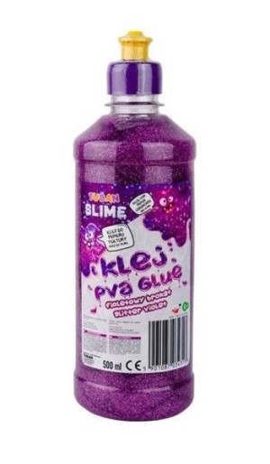 Klej Fioletowy Brokatowy Do Papieru Slime 500 Ml