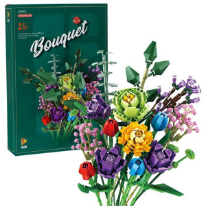 Klocki Kwiaty Do Wazonu Bukiet Na Prezent Flower