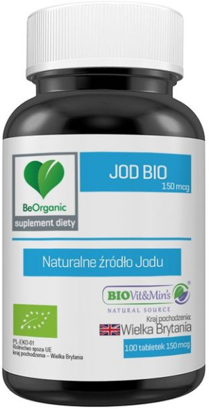 JOD BIO 150 mcg x 100 tabletek BEORGANIC ALINESS
