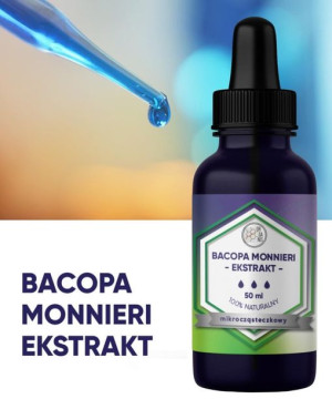 Bacopa Monnieri Wyciąg Mikrocząsteczkowy 50 Ml, Organis