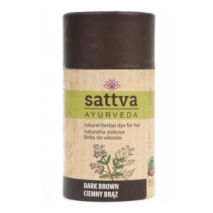 Henna ciemny brąz 150g Sattva