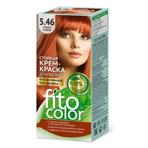 Farba krem do włosów miedziano-ruda 5.46 Fitocolor