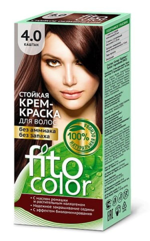 Farba krem do włosów kasztan 4.0 Fitocolor
