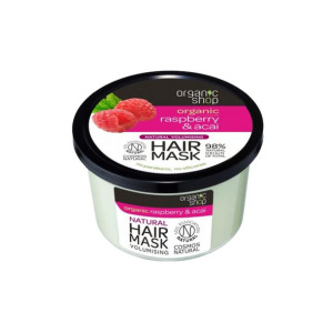 Maska do włosów zwiększająca objętość malina i acai 250ml Organic Shop