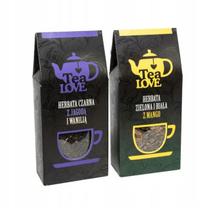 Zestaw herbat czarna + zielona TEA LOVE 70g+55g