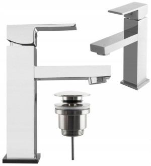 Zestaw Kran Bateria Siena 18 cm + Korek Klik Klak