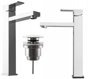 Zestaw Kran Bateria Siena Chrom + Korek Klik Klak