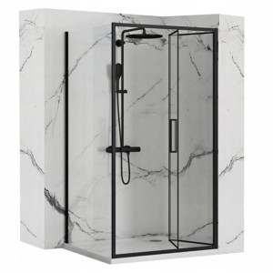Kabina Prysznicowa Narożna Rapid FOLD 90x100 Black