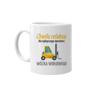 Kubek dla operatora wózka widłowego chwila relaksu prezent