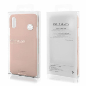 Etui MERCURY Soft Feeling SAMSUNG A12 złoty różowy