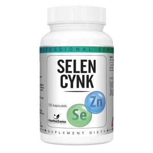 Selen + Cynk 120 kapsułek HERBASANO