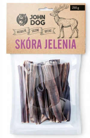 JOHN DOG Skóra jelenia krótka 250g
