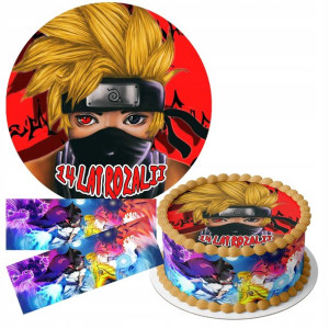 Zestaw Opłatek 17cm + Obwoluty - Naruto + Gratis