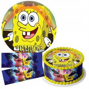 Zestaw Opłatek 16cm + Obwoluty - Spongebob Gratis