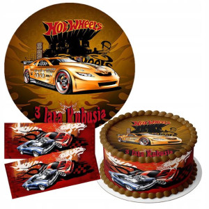 Zestaw Opłatek 16cm + Obwoluty - Hot Wheels +g
