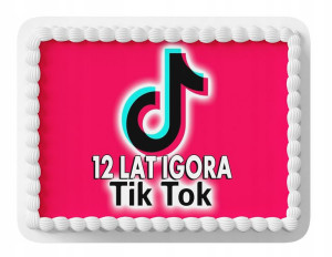 Opłatek Na Tort A4 Prostokąt - Tikk Tokk Wzory