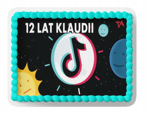 Opłatek Na Tort A4 Prostokąt - Tikk Tokk Wzory