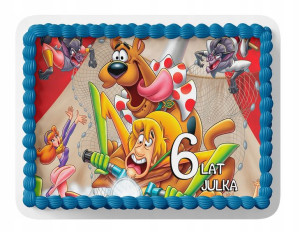 Opłatek Na Tort A4 Prostokąt - Scooby-doo Bajka