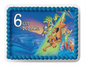 Opłatek Na Tort A4 Prostokąt - Scooby-doo Bajka