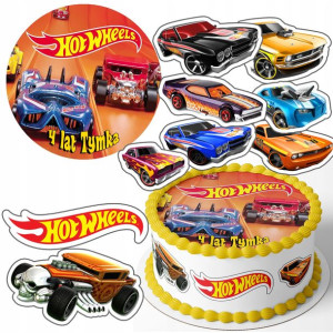 Zestaw Opłatek 22cm + Postacie - Hot Wheels +g
