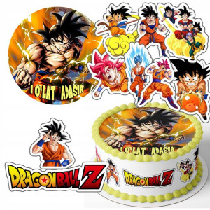 Zestaw Opłatek 19cm + Postacie - Dragon Ball Z +g