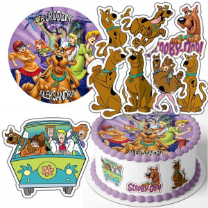 Zestaw Opłatek 20cm + Postacie - Scooby-doo +g