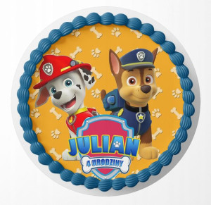 Opłatek Na Tort 17cm - Psi Patrol Wybór + Gratis