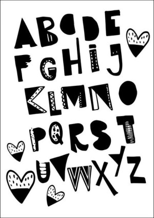 Abc - plakat 60x80 cm