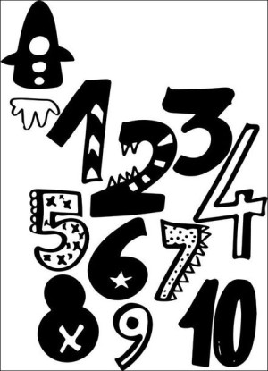 123 rocket - plakat 60x80 cm