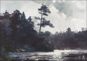 Adirondack Lake, Winslow Homer - plakat 84,1x59,4