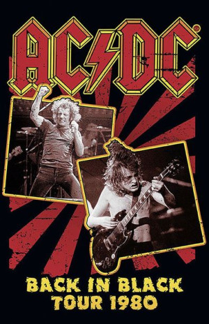 AC/DC Back in Black 1980 - plakat 61x91,5 cm