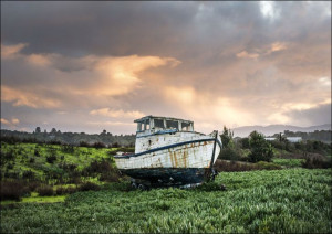 A well-used boat, Carol Highsmith - plakat 59,4x42
