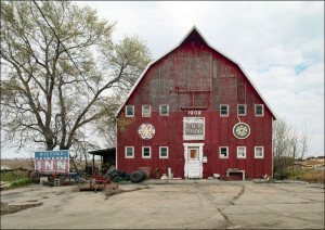 Abandoned gift shop old barn in Lincoln, Nebraska,